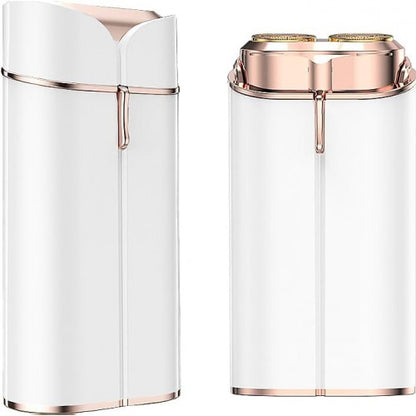 REMOVEDOR DE VELLO FACIAL PARA MUJERES, MAQUINILLA DE AFEITAR ELÉCTRICA SIN DOLOR CON LUZ LED, DISPOSITIVO DE DEPILACIÓN