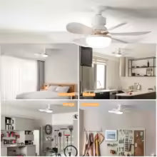 ABANICO TIPO BOMBILLO - FLOWER FAN LIGHT CEILIN (4 ASPAS)