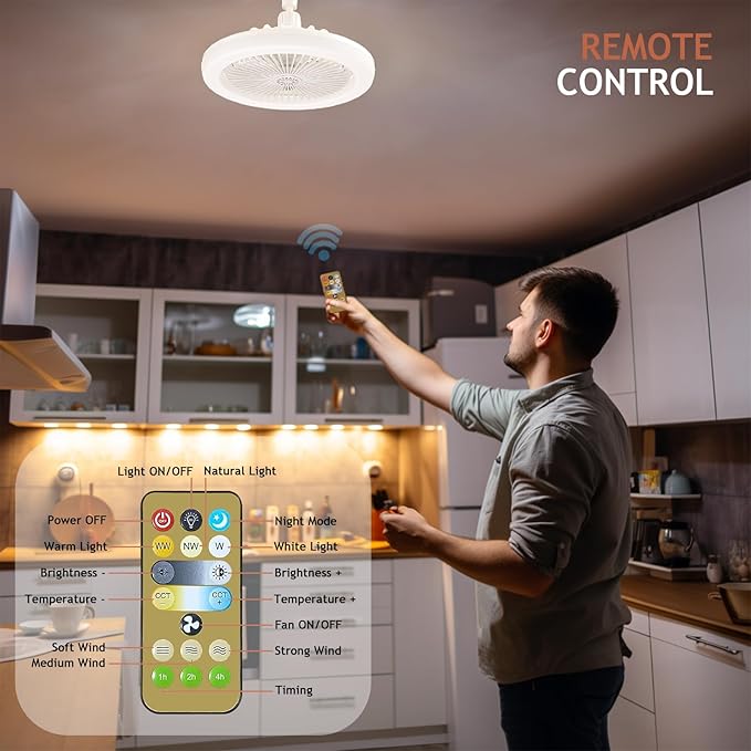 ABANICO CON LUCES LED Y AROMATIZANTE MULTIFUNCIONAL