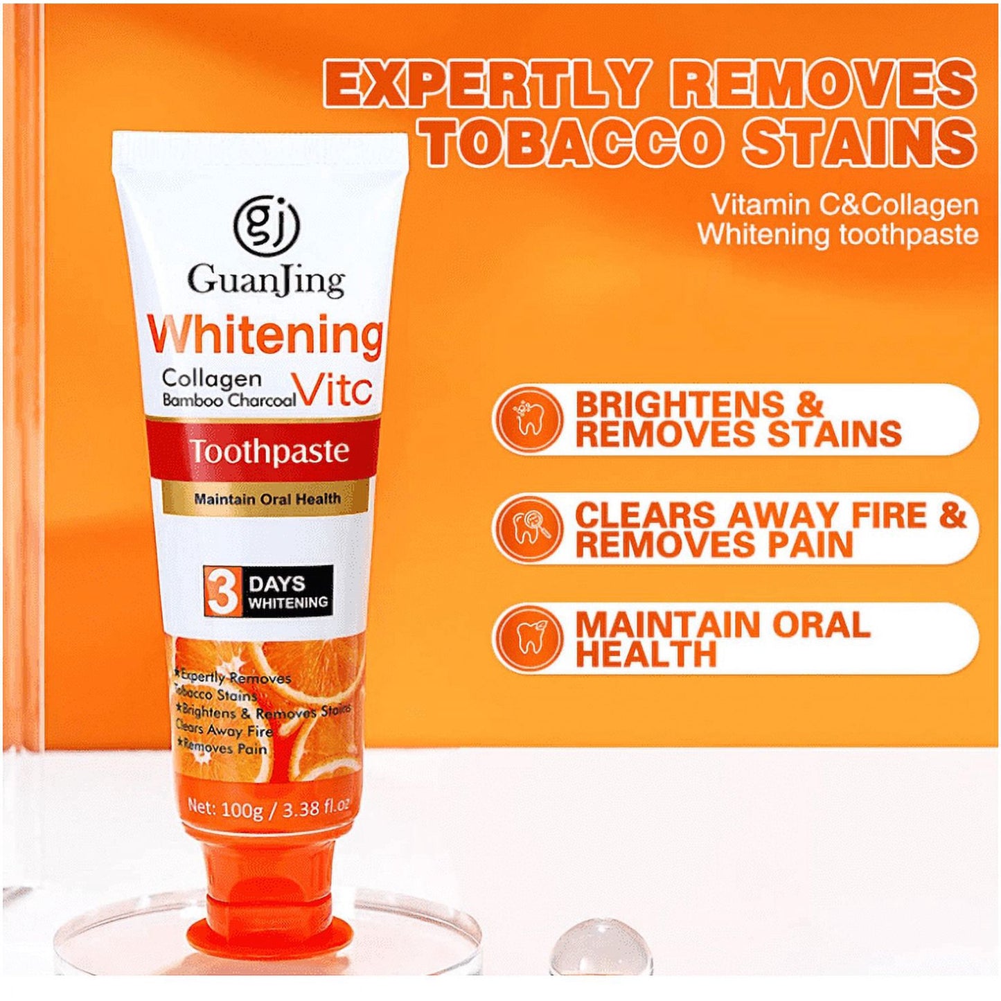 PASTA DENTAL ELIMINACION DE MANCHAS BLANQUEAMIENTO BUCAL