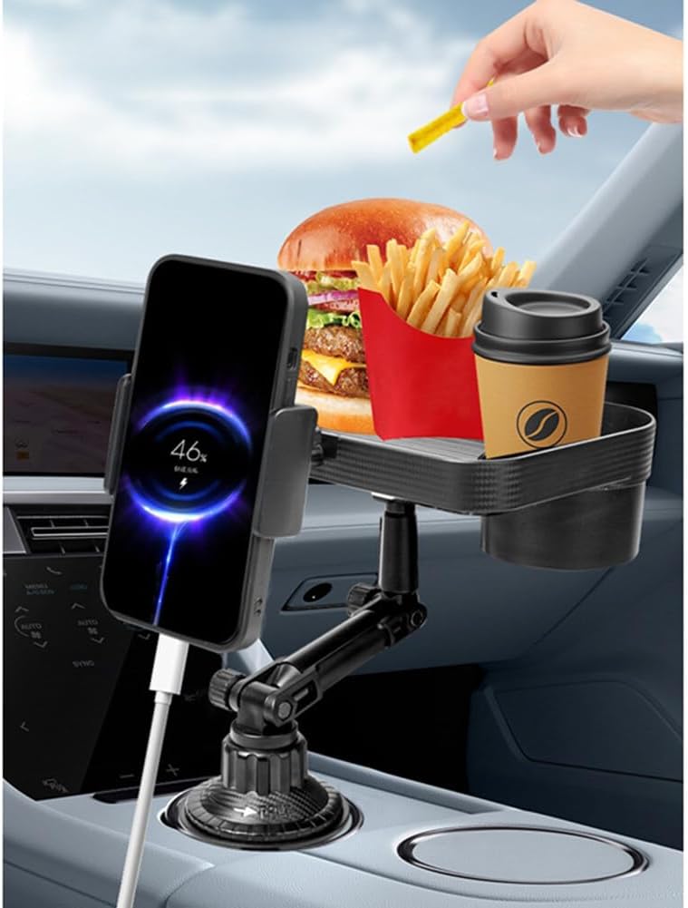 SOPORTE PARA CELULAR Y COMIDA EN CARRO