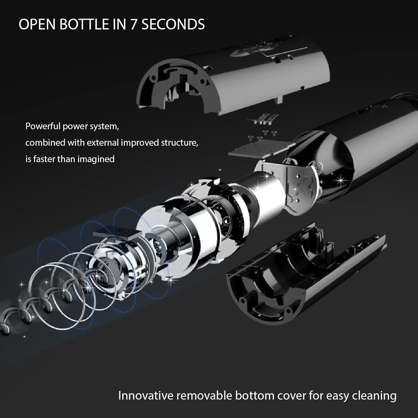 SET DESTAPADOR DE VINO ELECTRICO