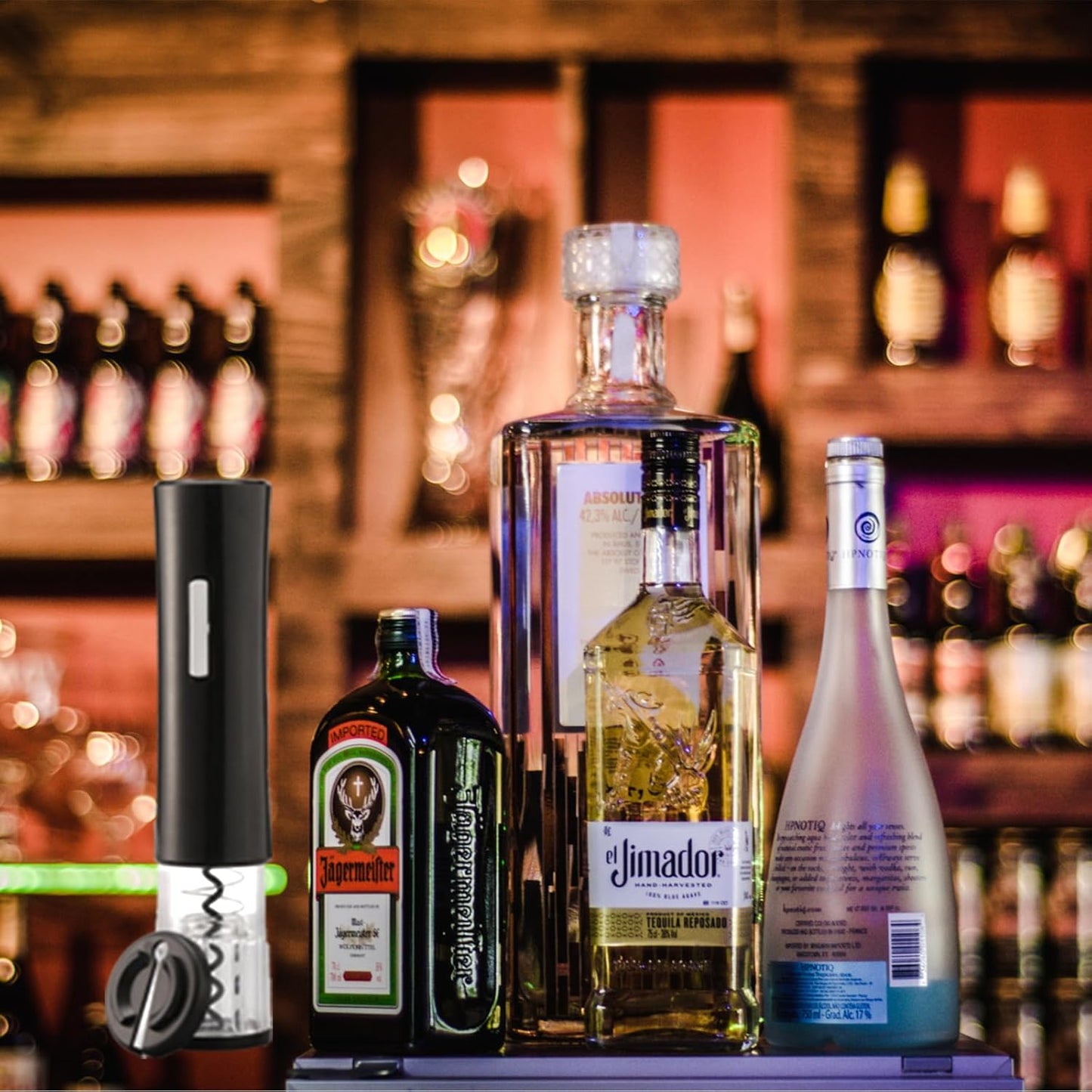 SET DESTAPADOR DE VINO ELECTRICO