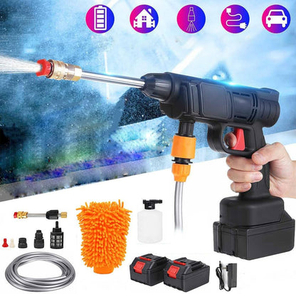 PISTOLA HIDROLAVADORA CON 2 BATERIAS 48V Y 24V