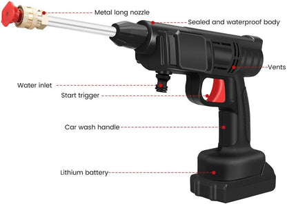 PISTOLA HIDROLAVADORA CON 2 BATERIAS 48V Y 24V