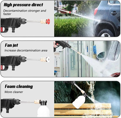 PISTOLA HIDROLAVADORA CON 2 BATERIAS 48V Y 24V