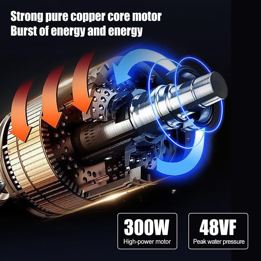 PISTOLA HIDROLAVADORA CON 2 BATERIAS 48V Y 24V