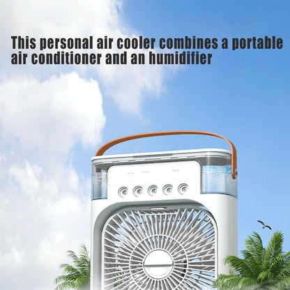 MINI VENTILADOR DE AIRE CON HUMIFICADOR