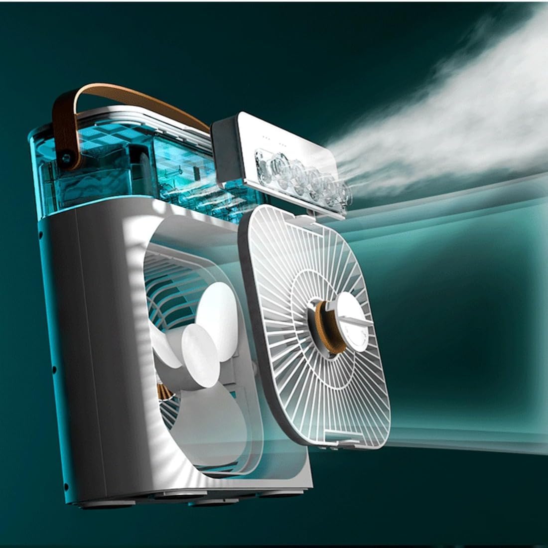 MINI VENTILADOR DE AIRE CON HUMIFICADOR