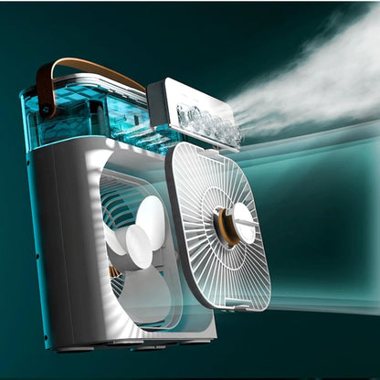 MINI VENTILADOR DE AIRE CON HUMIFICADOR