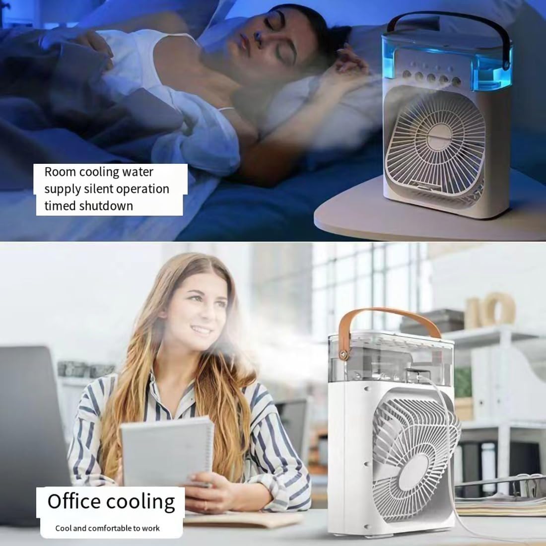 MINI VENTILADOR DE AIRE CON HUMIFICADOR