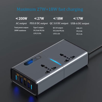 POWER INVERTER 300W CON CONECTOR USB