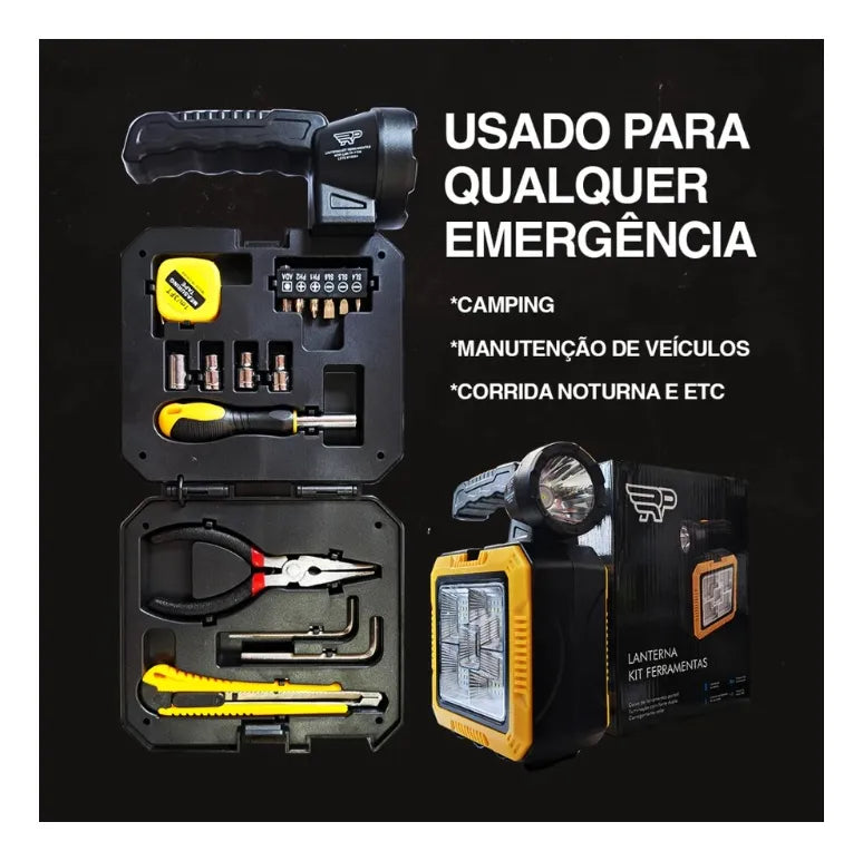 LINTERNA CON SET DE HERRAMIENTAS