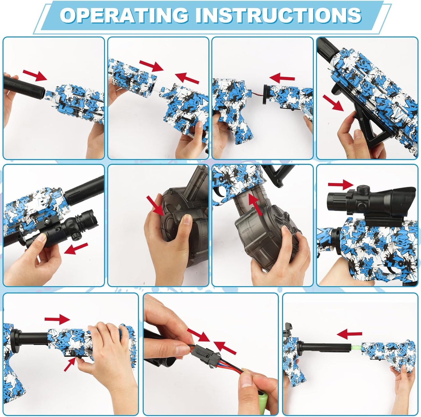 PISTOLA HIDRO GEL CON VISOR